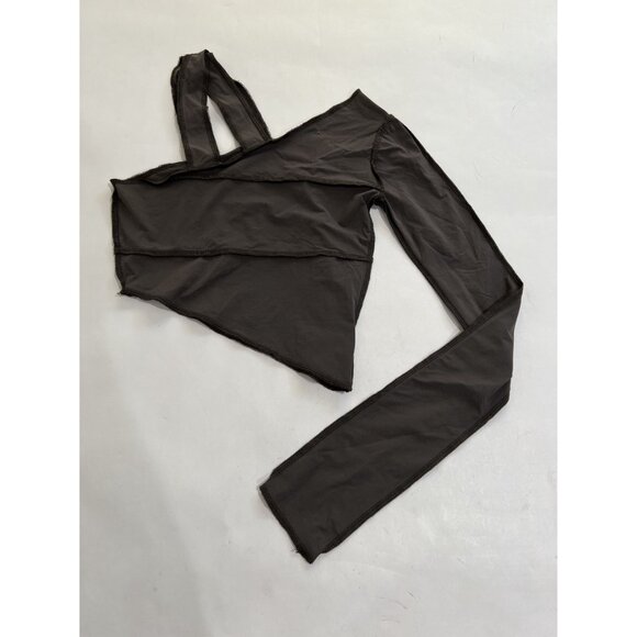 (di)vision One Arm Top in Dark Grey - Picture 2 of 3